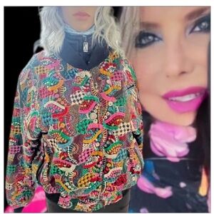 Stylish Multicolor Women's Ski Puffer Jacket